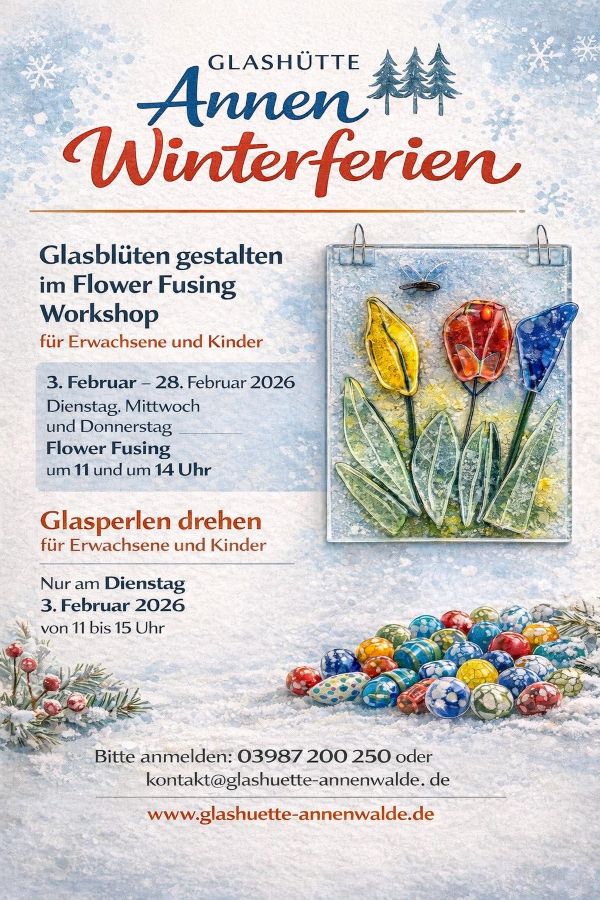 Flyer Winterferien-Angebot Flower-Fusing Flyer Winterferien-Angebot Flower-Fusing